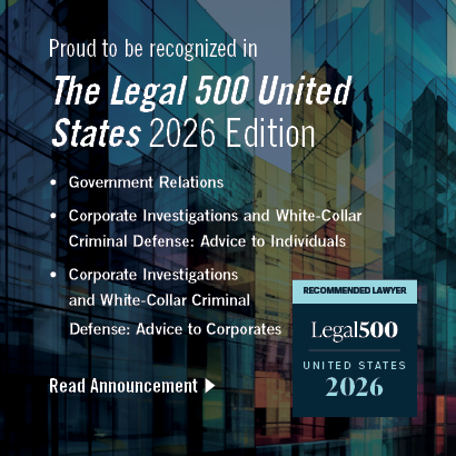 Recognized by The Legal 500 United States 2026