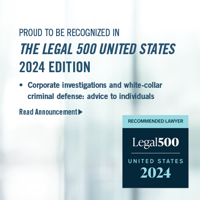 Recognized by The Legal 500 United States