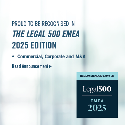 Recognised by The Legal 500 EMEA